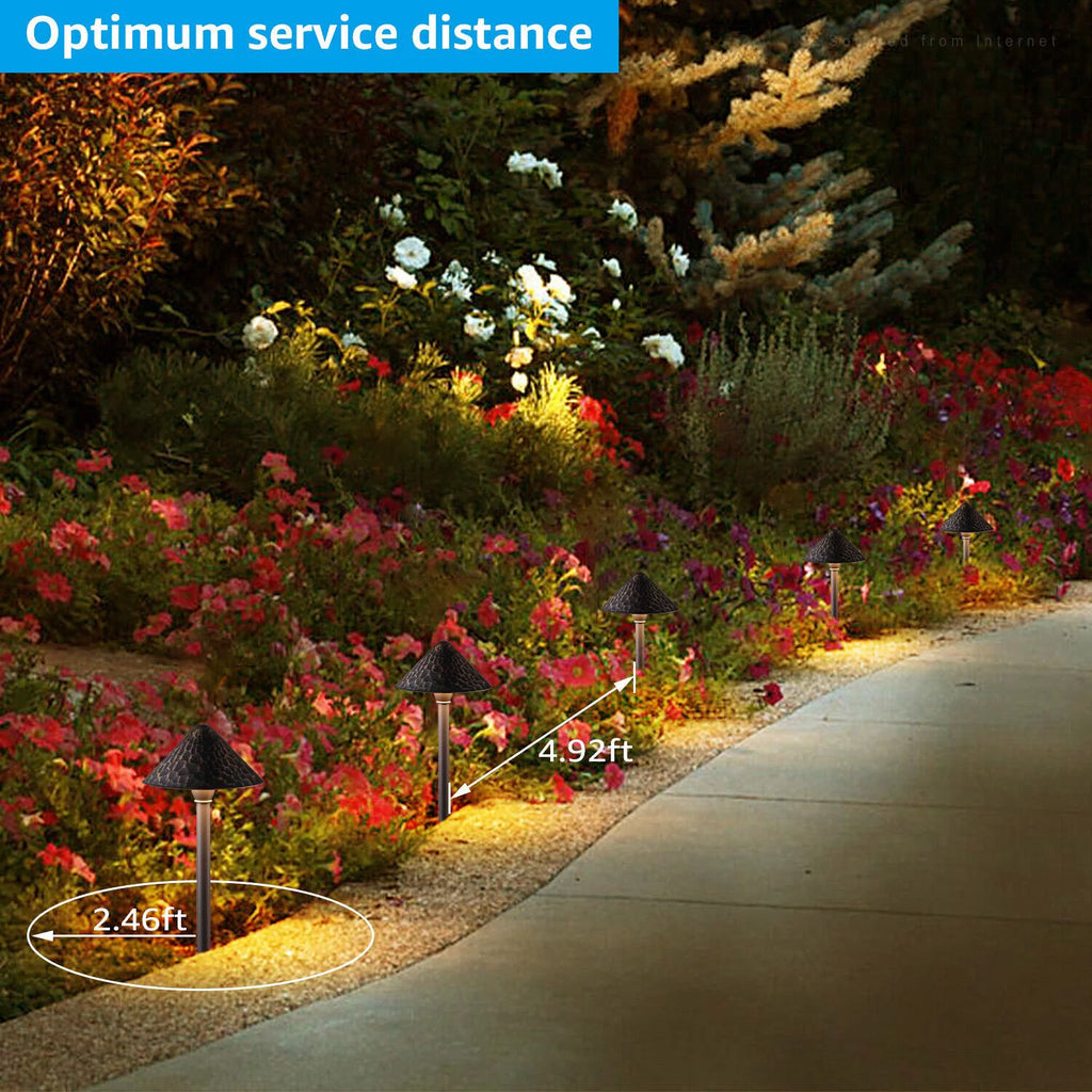 12 Pack Low Voltage LED Landscape Lighting B1468