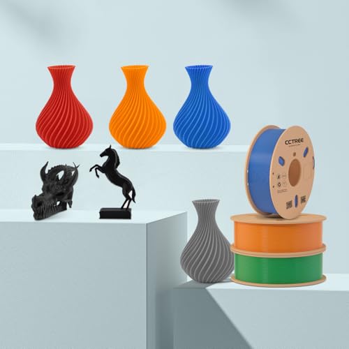 1.75mm PLA 3D Printer Filament Bundle 2Kg Black 2-Pack Y7373