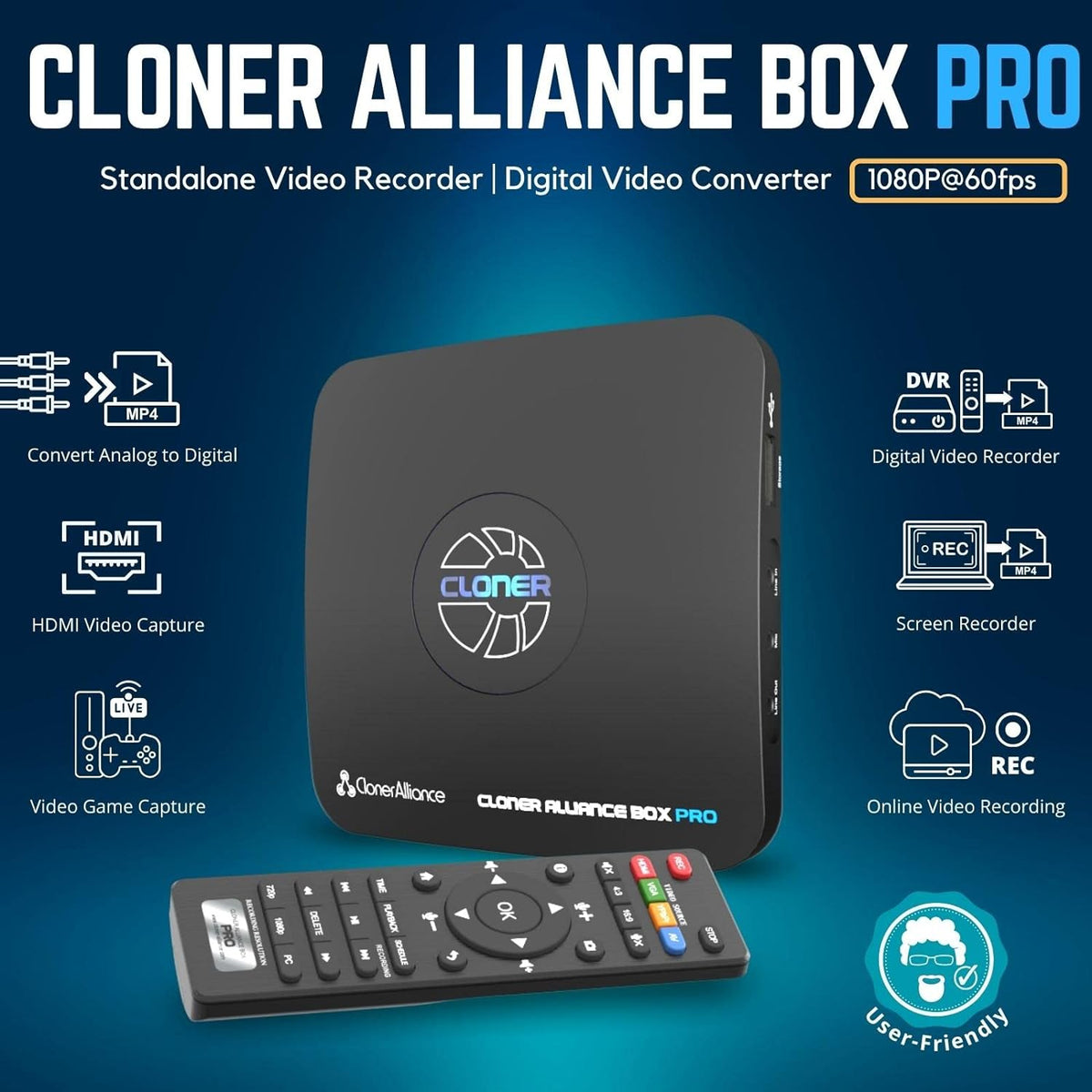 1080p@60fps Video Recorder with HDMI Capture Z552530