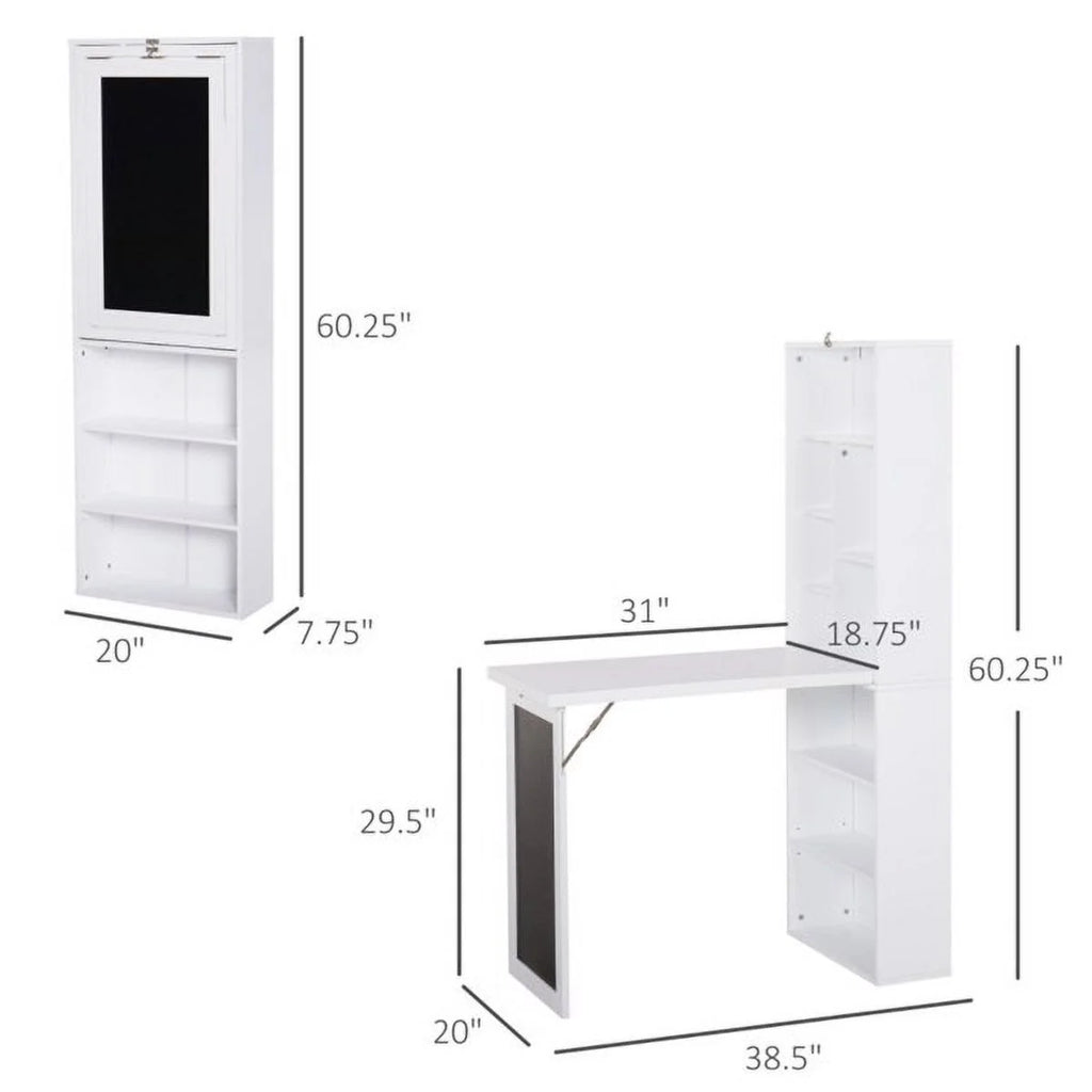 Wall Mount Desk Cabinet I2069