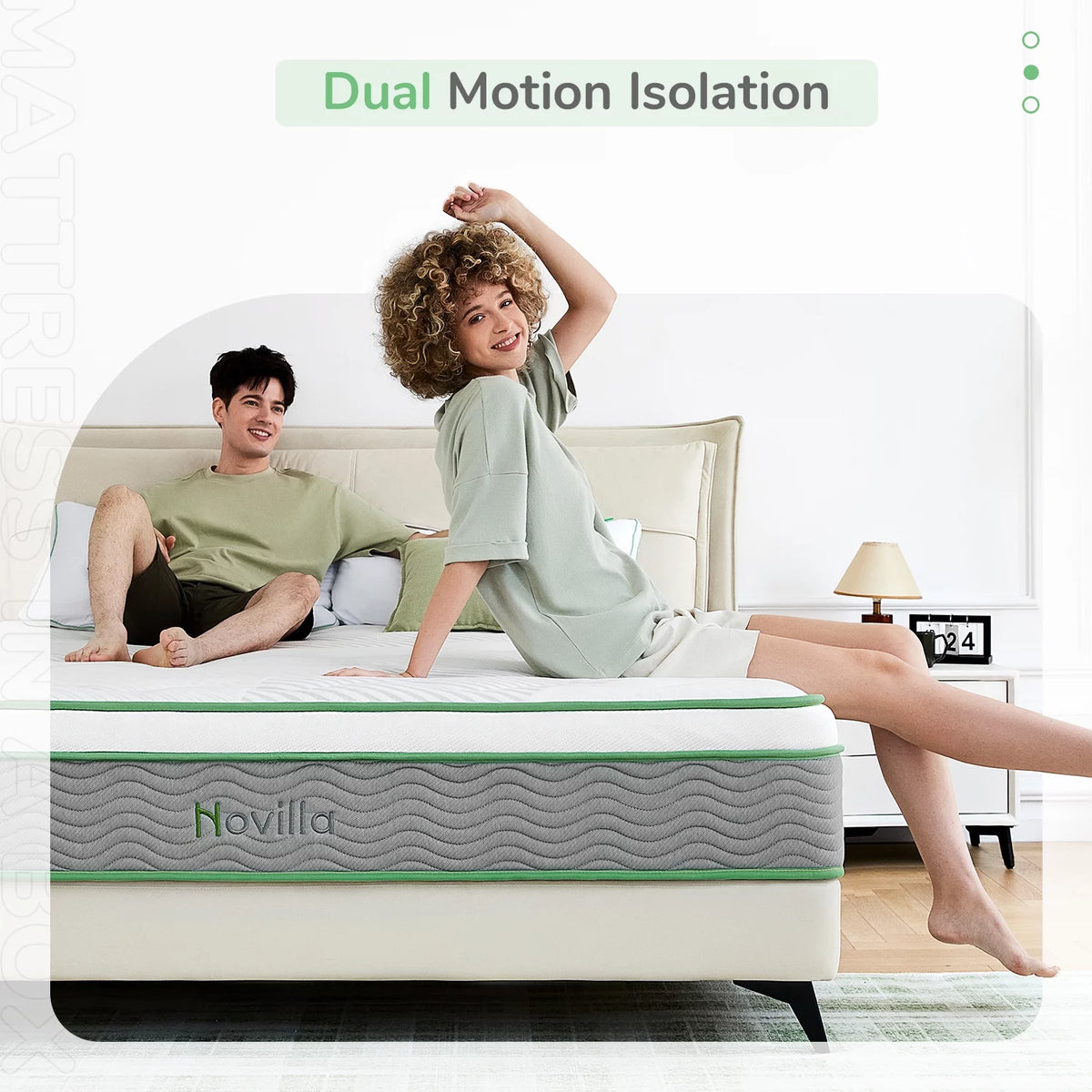 10" Pocket Spring Memory Foam Hybrid Mattress, Full Size N2602