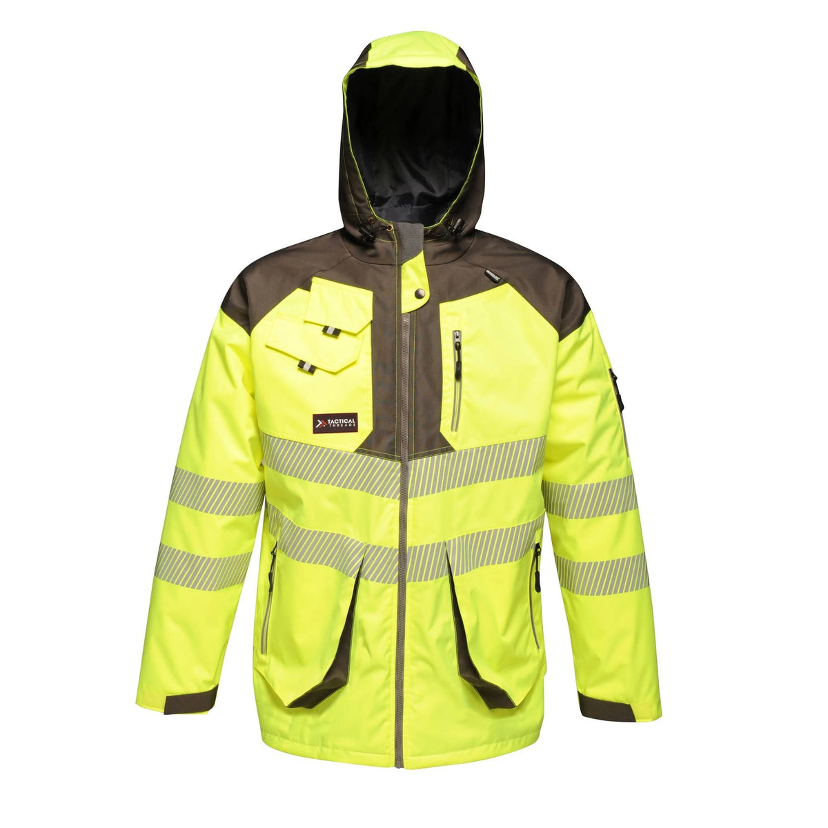 Mens Hi Vis Waterproof Workwear Jacket K34050