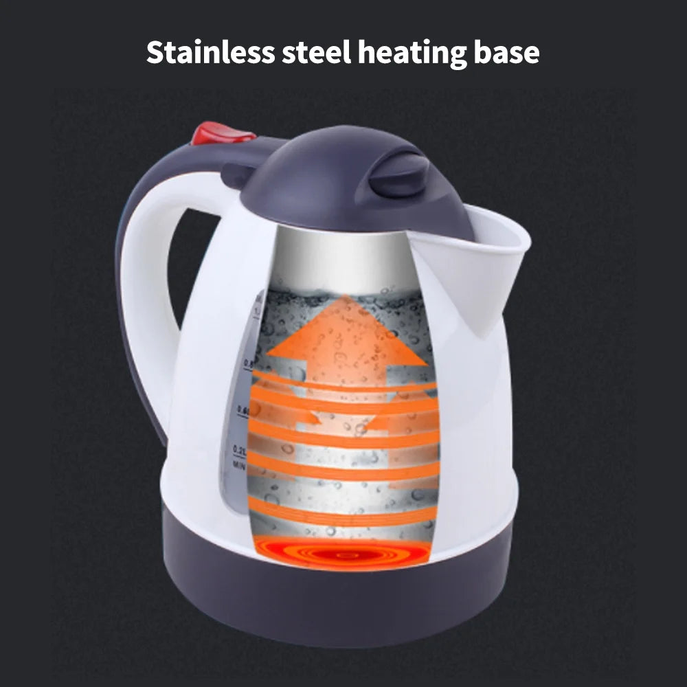 1000mL Car Electric Kettle 24V 250W Portable White S5654