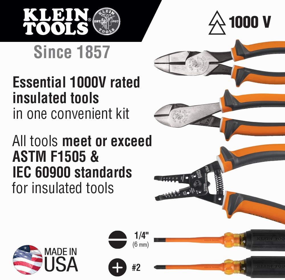 1000V Insulated Screwdriver and Pliers Tool Set I48841