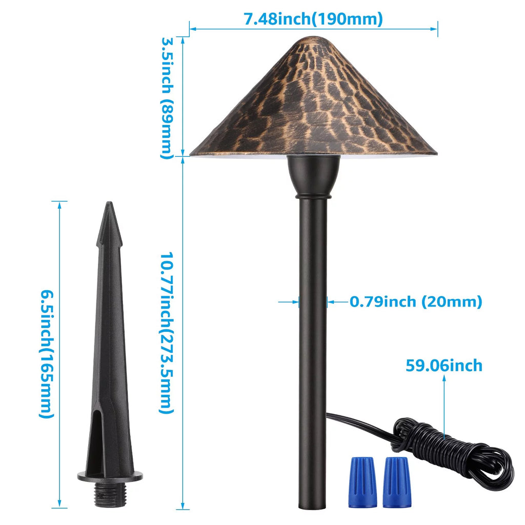 12 Pack Low Voltage LED Landscape Lighting B1468