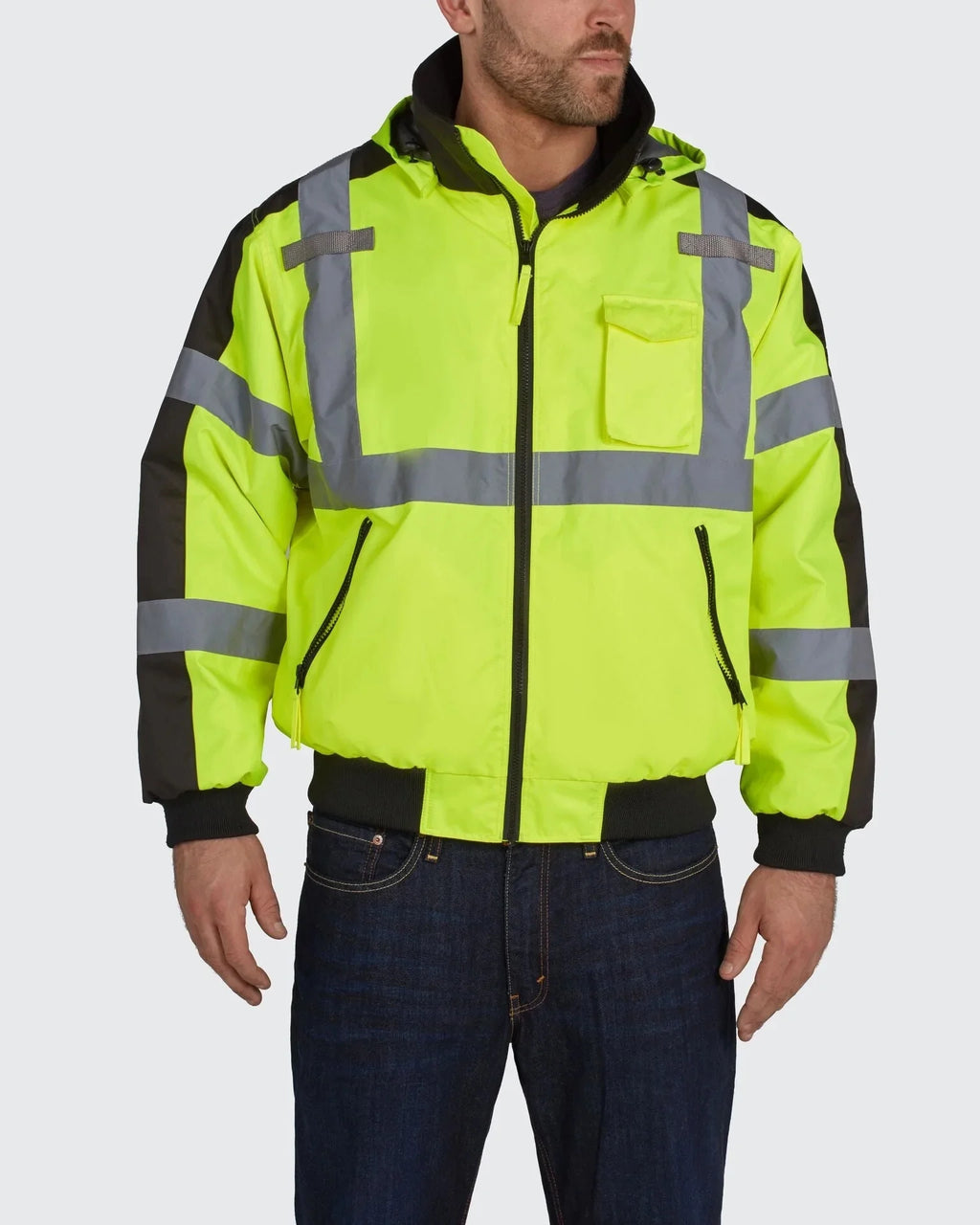 High Visibility Waterproof 3-Season Jacket Z783458