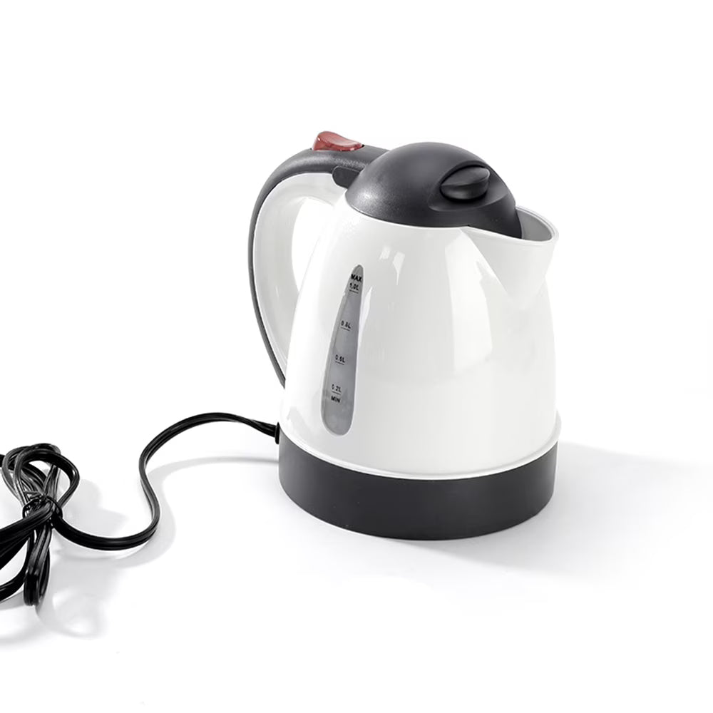 1000mL Car Electric Kettle 24V 250W Portable White S5654