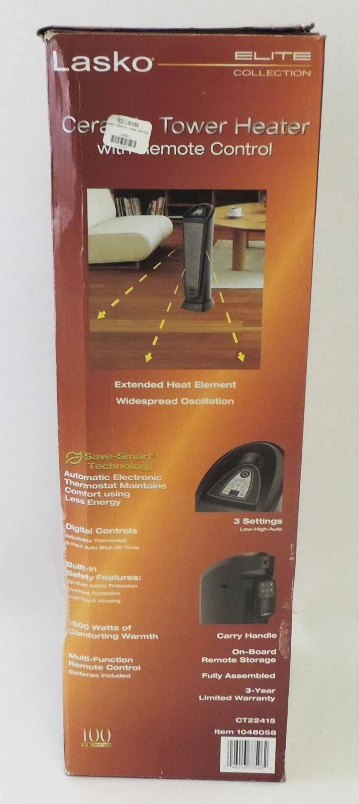 Gray Tower Heater T7200