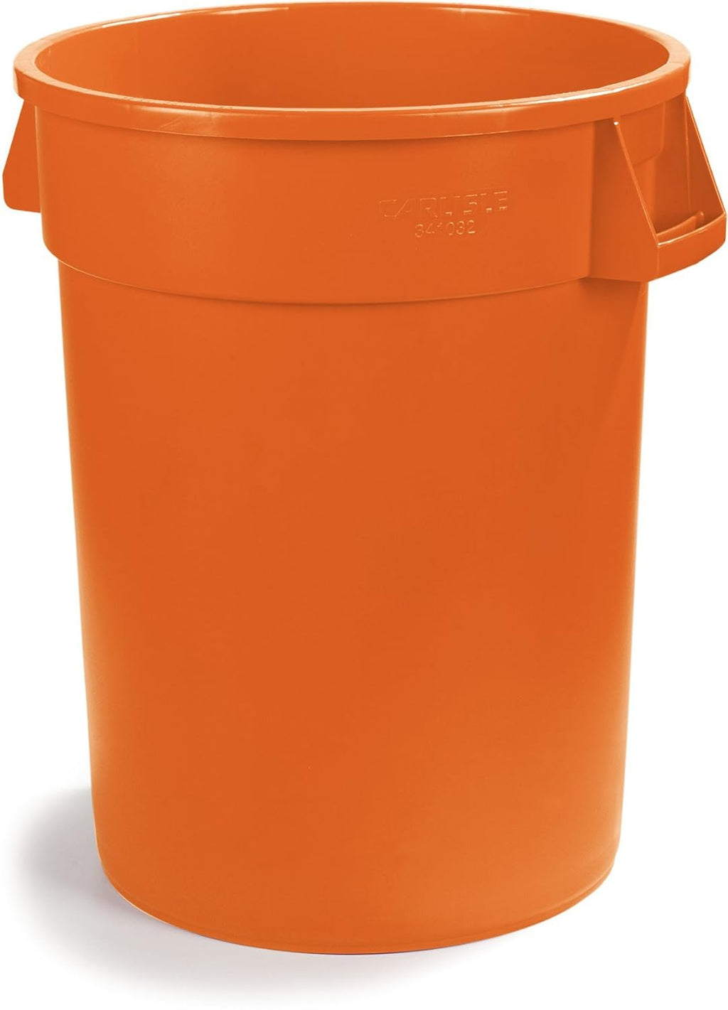 10 Gallon Orange Round Waste Container Pack of 2 E447