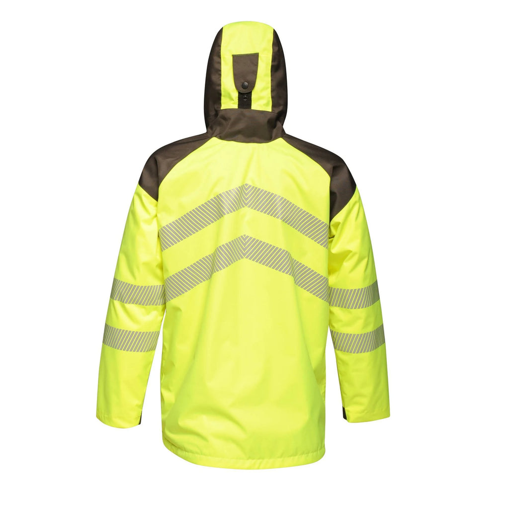 Mens Hi Vis Waterproof Workwear Jacket K34050