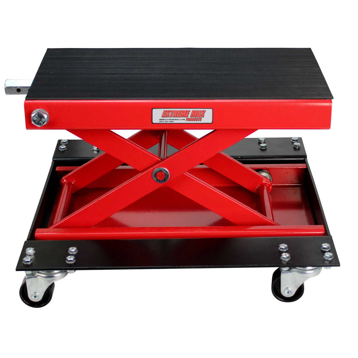 1100 lb. Wide Motorcycle Scissor Jack with Dolly Z5692
