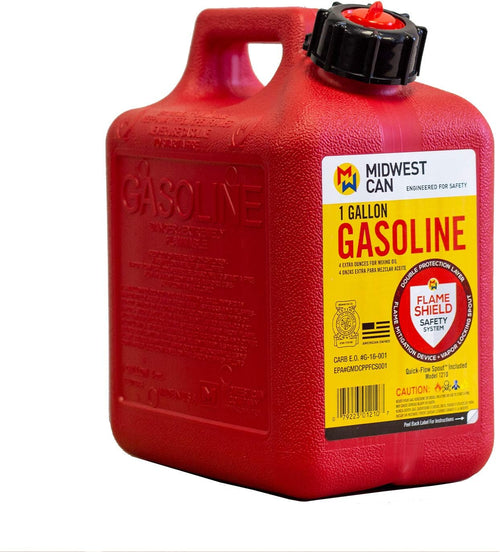 1 Gallon Gasoline Can with Auto Shut Off Spout G302