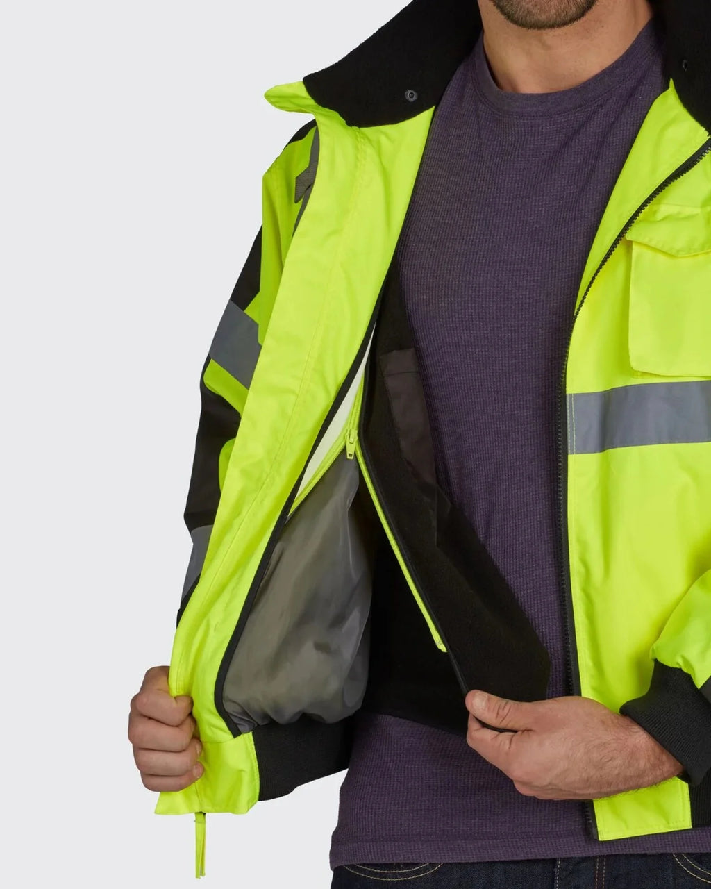High Visibility Waterproof 3-Season Jacket Z783458