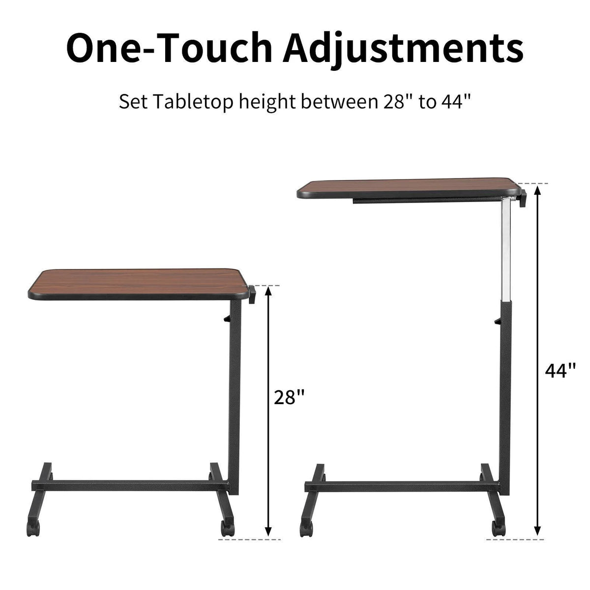 Adjustable Rolling Laptop Desk T252