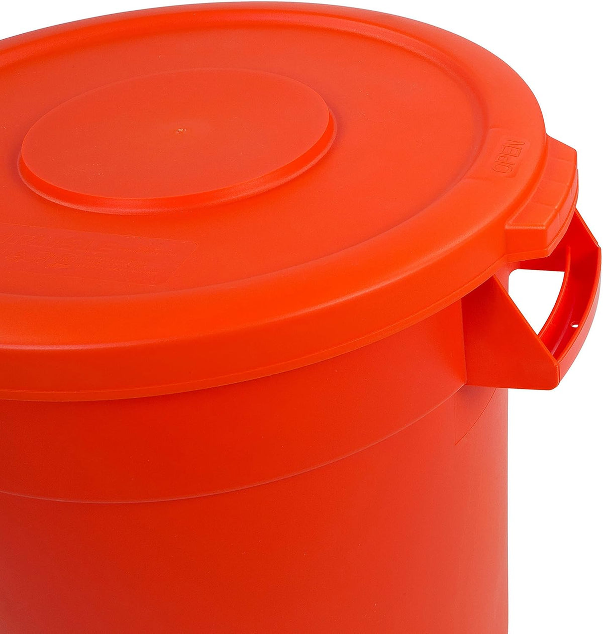 10 Gallon Orange Round Waste Container Pack of 2 E447