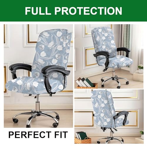Printed Office Chair Cover with Zipper, M, 24 G569