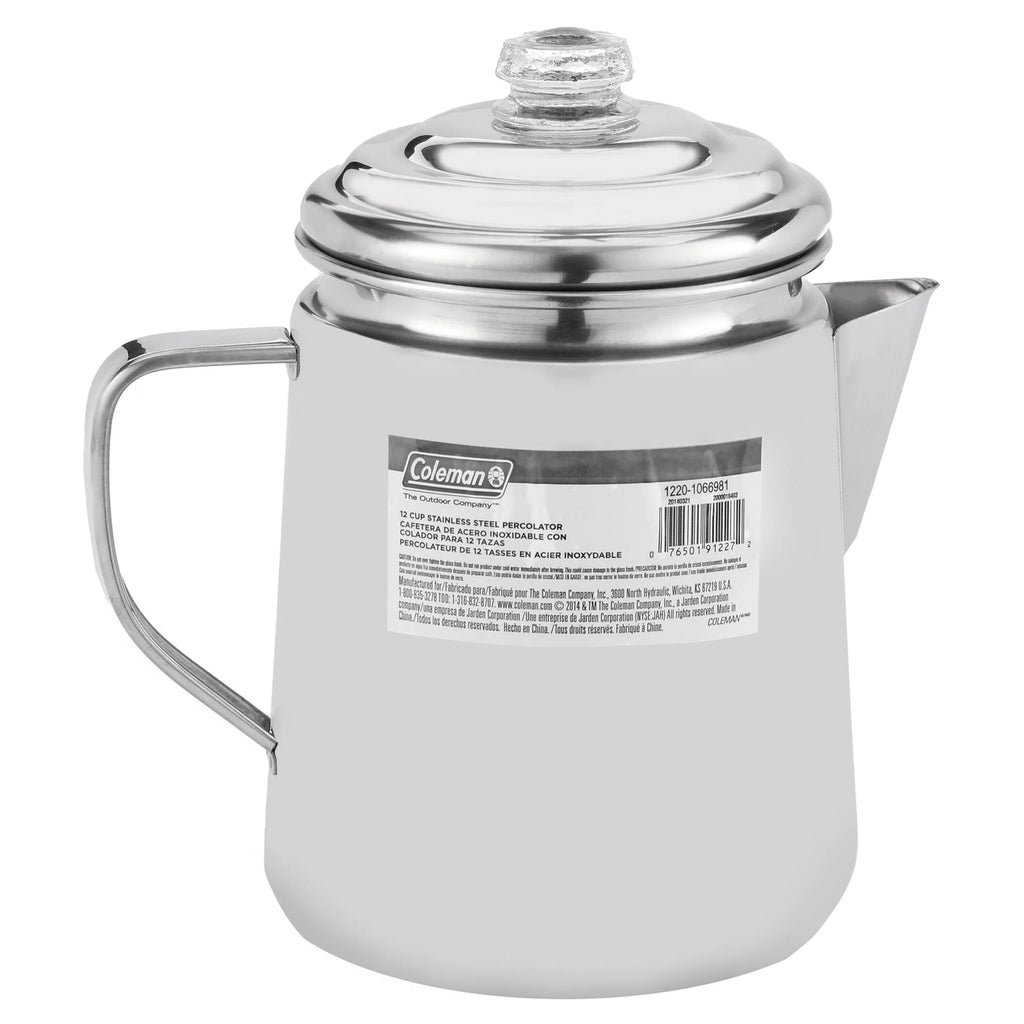 Coleman Stainless Steel Percolator, 12 Cup O500621
