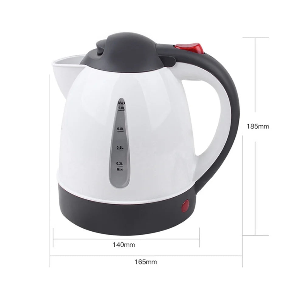 1000mL Car Electric Kettle 24V 250W Portable White S5654