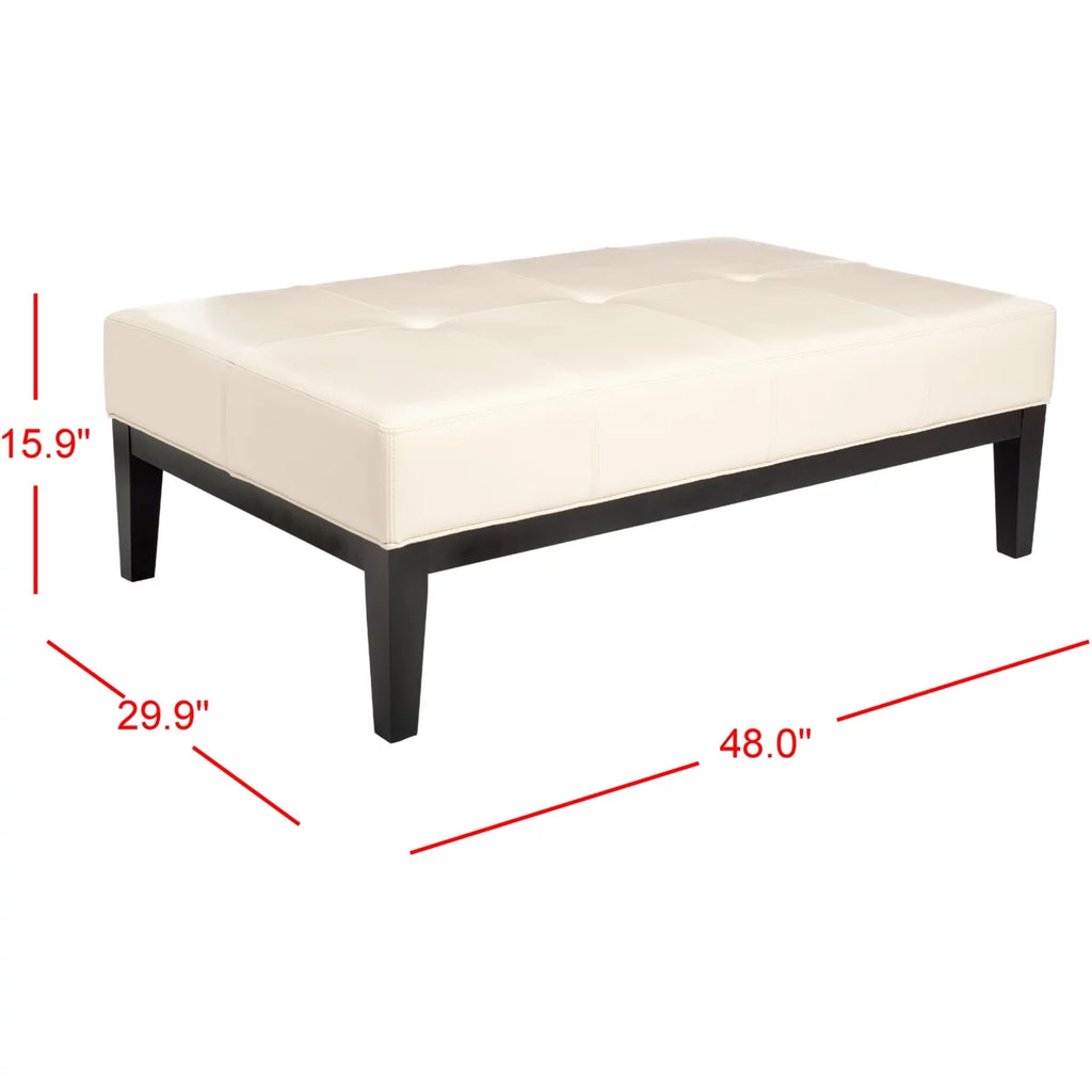 Cream Rectangular Cocktail Ottoman O634