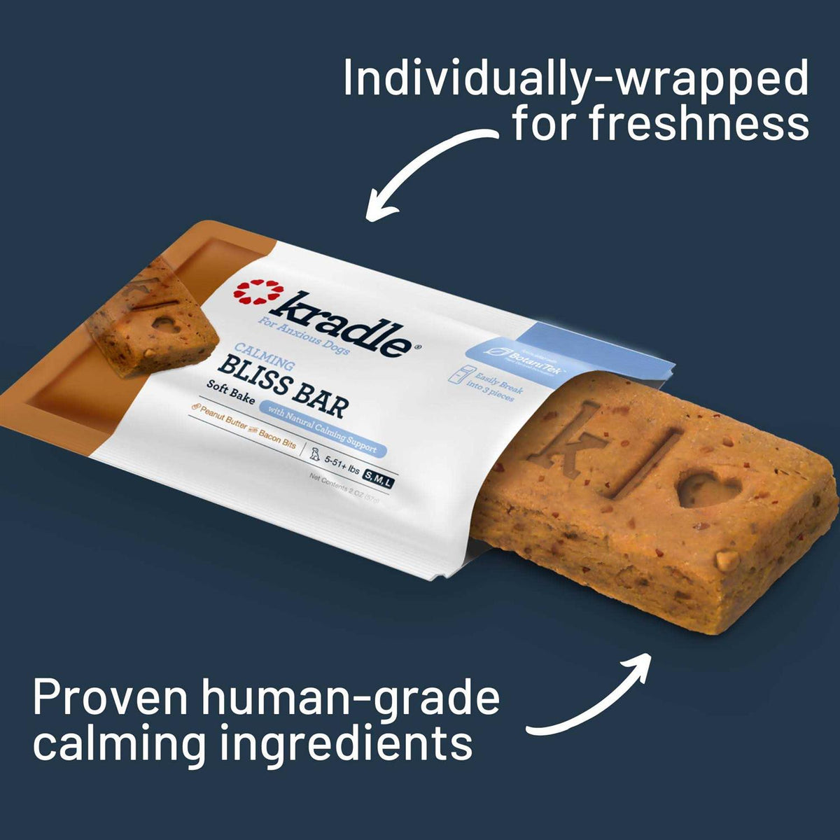 Peanut Butter Bacon Flavor Dog Bars W16834