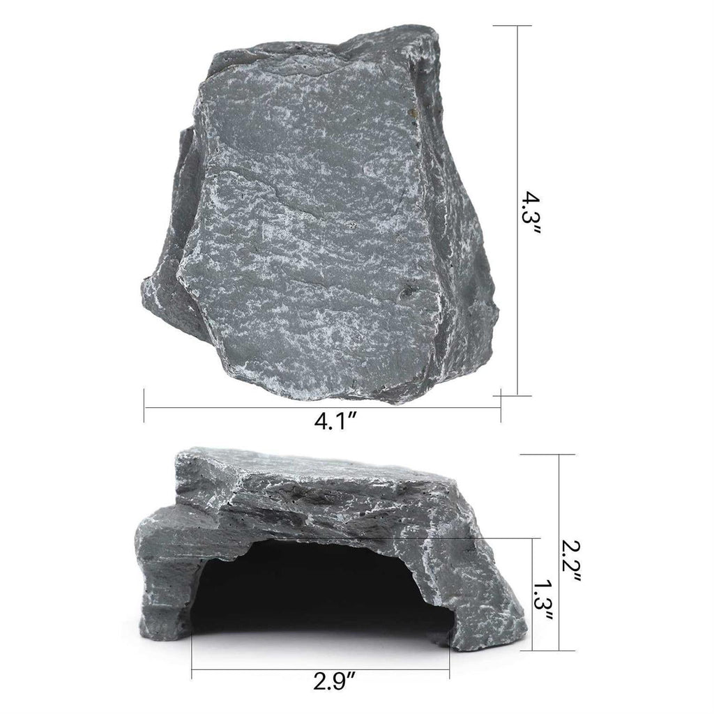 Reptile Rock Hide Cave Aquarium Decor G23448