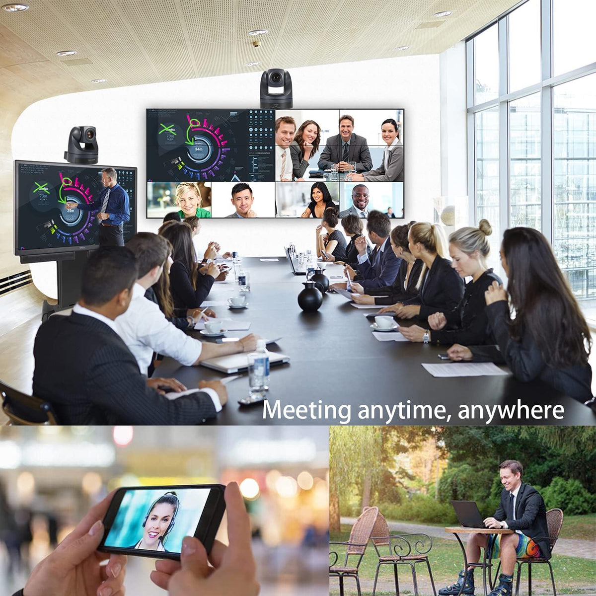 10X Optical Zoom 1080P PTZ Camera USB2.0 Video Conference Camera T48893