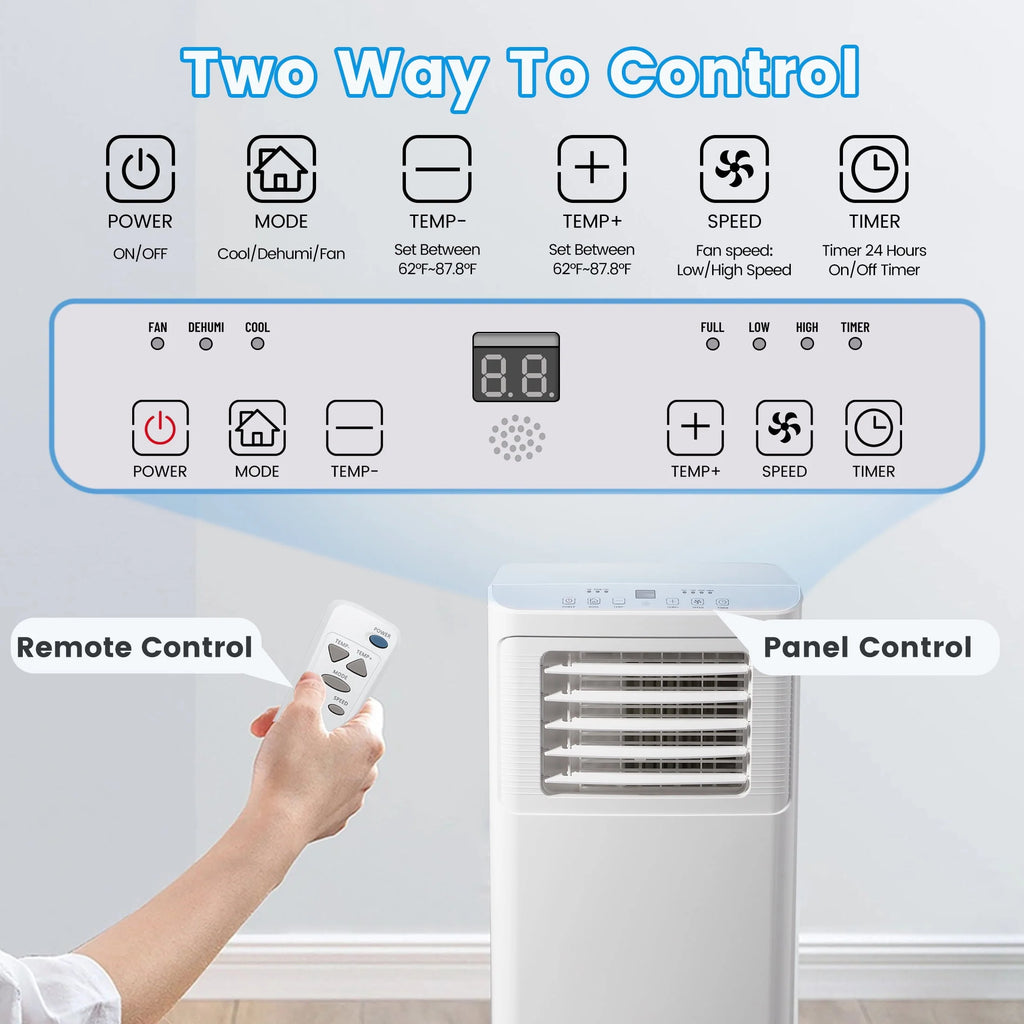 8,000 BTU Portable Air Conditioner E956