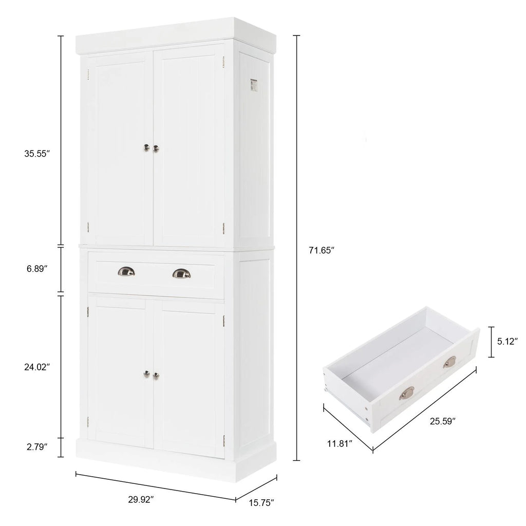 Freestanding Storage Cabinet with Drawer Y228938