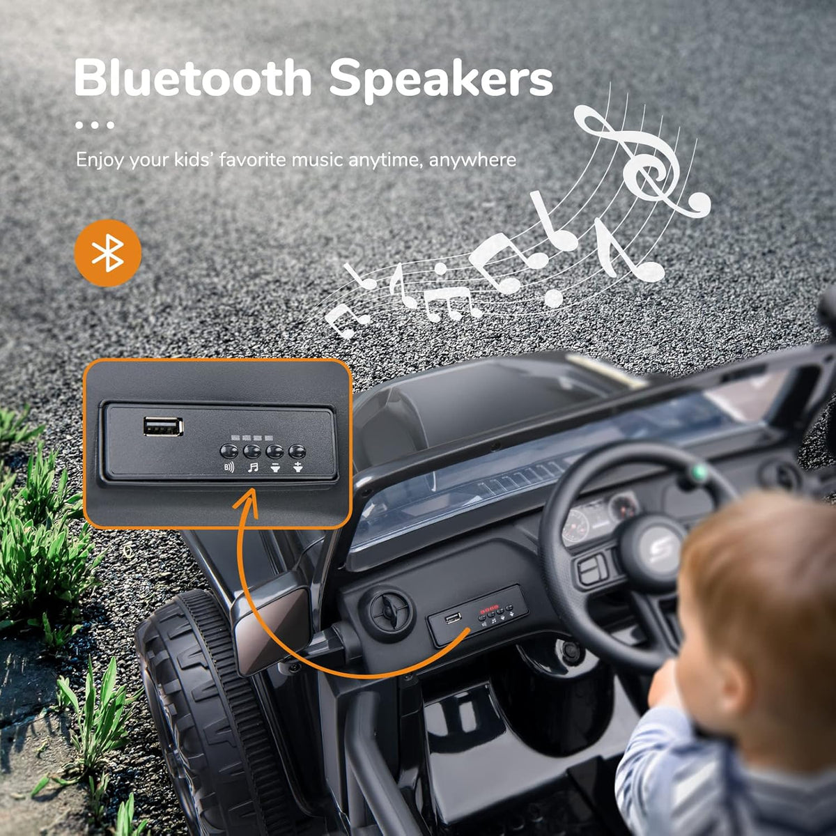 12V 10A Electric Ride On Truck with Parental Remote Control C1771