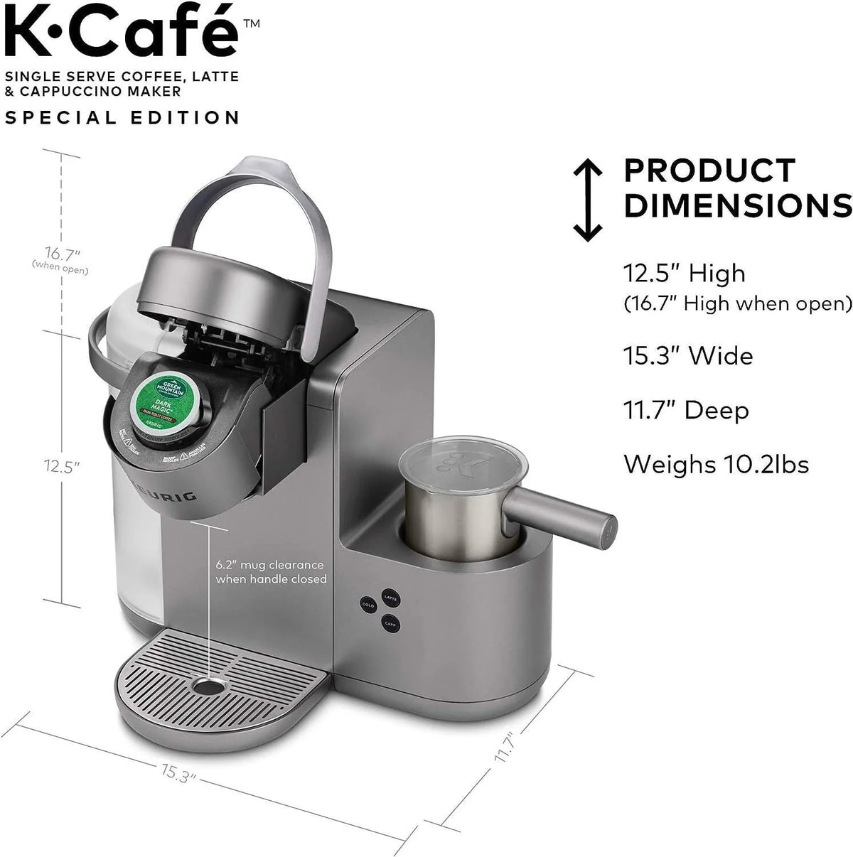 Single-Serve Coffee, Latte, and Cappuccino Maker U3649