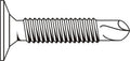 #10-24 x 1 1/2 Coarse Thread Self Drilling Screw Phillips Wafer Head Black Zinc Plated Pk 1000 U181
