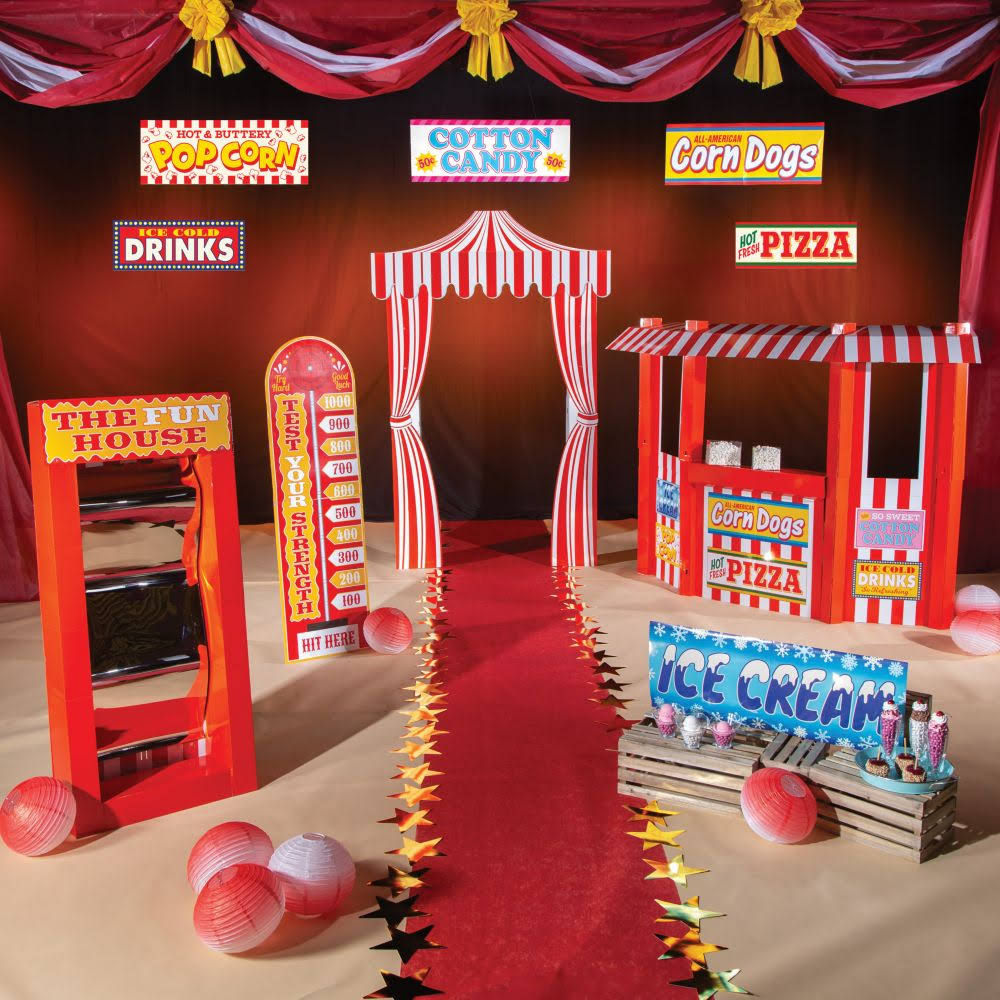 10 Pieces Carnival Party Decor Kit F438